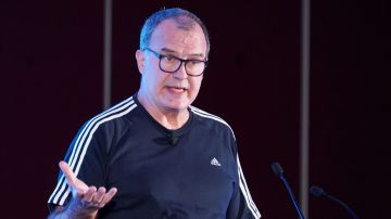 Cancún, Quintana Roo, 5 de junio de 2018. Marcelo Bielsa, durante la Reunión Anual del Fútbol Mexicano del torneo Apertura 2018 de la Liga Bancomer MX celebrado en el Hotel Iberostar. Foto: Imago7/Marcos Domínguez