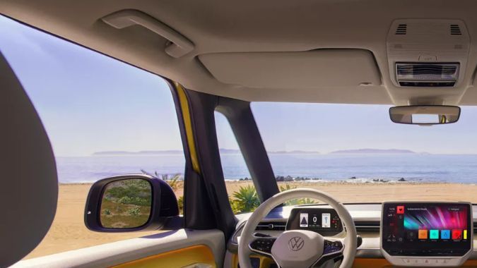Interior de la Volkswagen ID. Buzz 2025