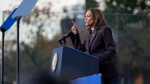 Vice President Kamala Harris delivers a concession speech for the 2024 presidential election on the campus of Howard University in Washington, Wednesday, Nov. 6, 2024. (AP Photo/Pablo Martinez Monsivais)