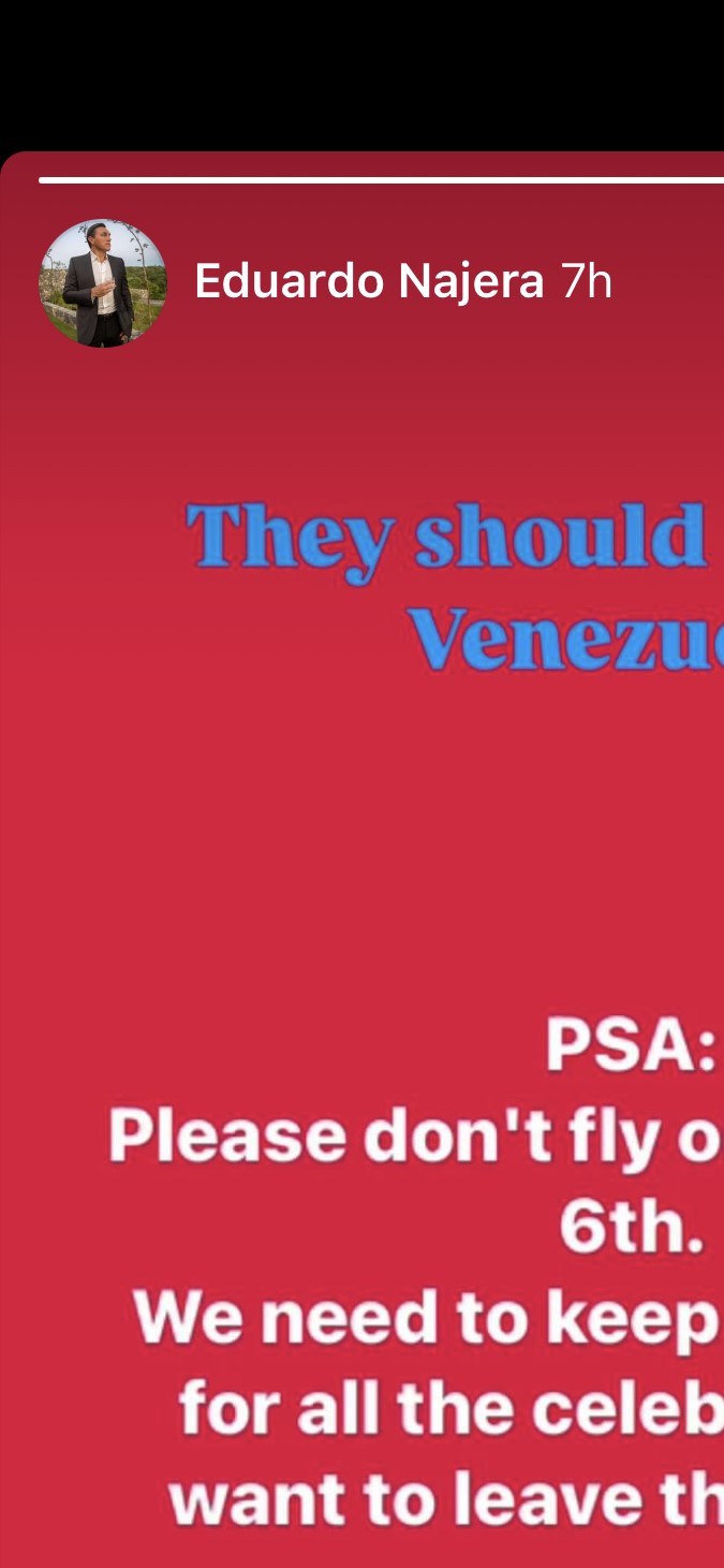 La publicación en Facebook de Eduardo Nájera tras la victoria de Donald Trump.