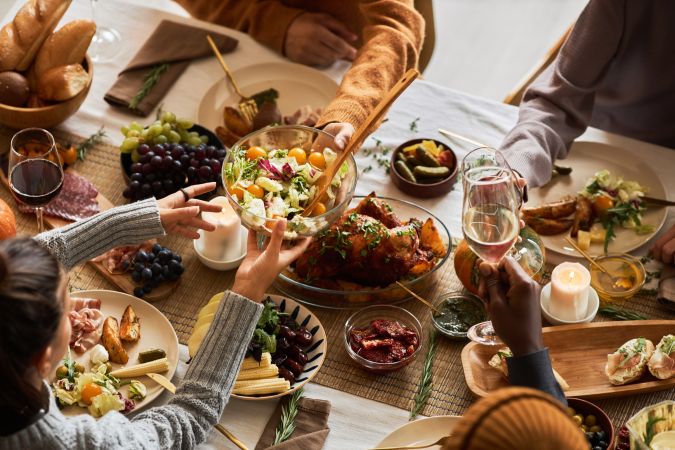Cena de Acción de Gracias en Estados Unidos.