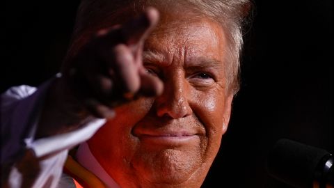 Republican presidential nominee former President Donald Trump speaks during a campaign rally at Resch Center, Wednesday, Oct. 30, 2024, in Green Bay, Wis. (AP Photo/Julia Demaree Nikhinson)