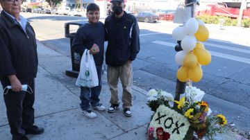 Un pequeño altar se levantó en honor a José Trevizo.