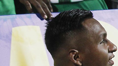 Efraín Juárez en la celebración del título del Atlético Nacional.