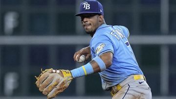 Wander Franco no pudo jugar en la temporada con los Tampa Bay Rays.