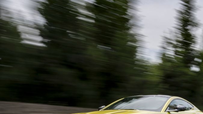 Aston Martin Vantage yellow