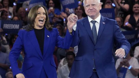 Kamala Harris y Tim Walz