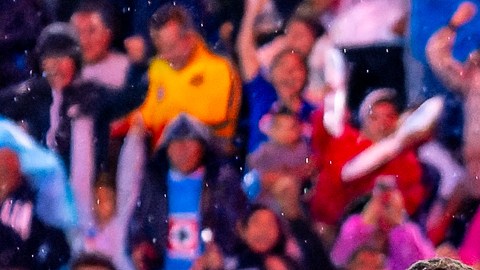 Ciudad de México, 31 de agosto de 2024. Giorgos Giakoumakis en festejo de gol, durante el partido correspondiente a la jornada 6 del torneo Apertura 2024 de la Liga BBVA MX, entre la Máquina Celeste del Cruz Azul y las Águilas del América, realizado en el estadio Ciudad de los Deportes. Foto: Imago7 / Diego Padilla