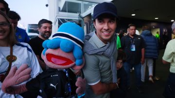 Monterrey, Nuevo León, 15 de diciembre de 2024. Sergio Pérez "Checo", durante el partido de vuelta de la Final del torneo Apertura 2024 de la Liga BBVA MX, entre los Rayados del Monterrey y las Águilas del América, celebrado en el estadio BBVA. Foto: Imago7/