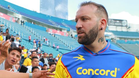 Matías Vuoso con la camiseta del América.