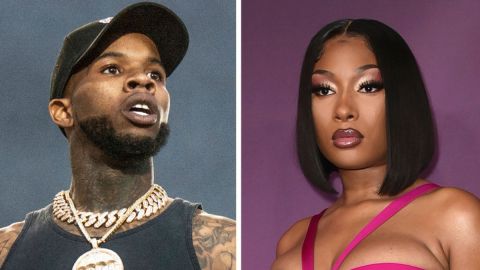 This combo image shows Tory Lanez performing at the Festival d'ete de Quebec, July 11, 2018, in Quebec City, Canada, left, and Megan Thee Stallion at the premiere of "P-Valley," June 2, 2022, in Los Angeles. (Photos by Amy Harris, left, Richard Shotwell/Invision/AP, File)