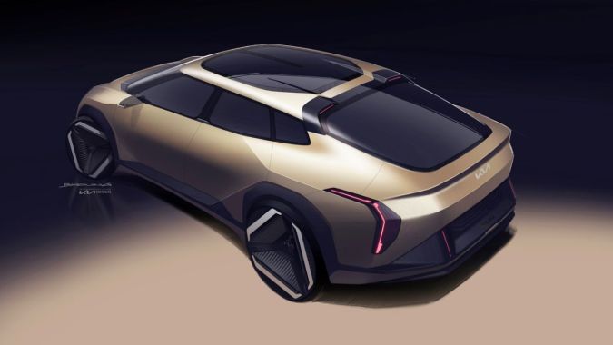 Otro ángulo del Kia EV4