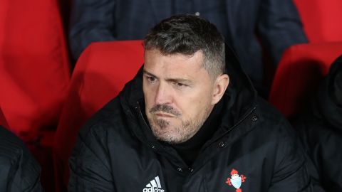 GRAF9369. GRANADA, 29/02/2020.- El entrenador del Celta de Vigo Óscar García durante el partido de la jornada 26 de LaLiga que se disputa hoy sábado en el estadio Los Cármenes, en Granada. EFE/Pepe Torres.