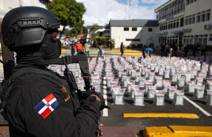 La incautación de 9.5 toneladas de cocaína es la mayor en la historia de la República Dominicana.