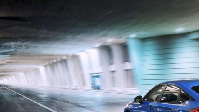 2025 Honda Civic Hatchback Sport Touring Hybrid Blue