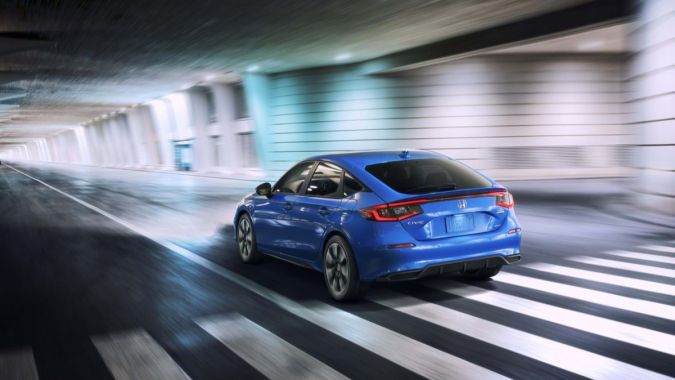 2025 Honda Civic Hatchback Sport Touring Hybrid Blue