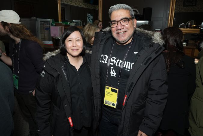 Kim Yutani, director of programming and Eugene Hernández, director of the Sundance Film Festival.