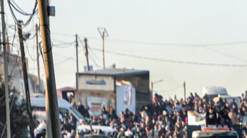 En enero de 2025, los palestinos desplazados regresan del sur de la Franja de Gaza al norte. Donald Trump pide que los desplazados se reasienten en países vecinos.