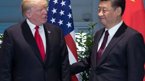 El presidente electo Donald Trump y el presidente de China, Xi Jinping.