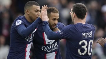 Messi, Neymar y Mbappé en el PSG.