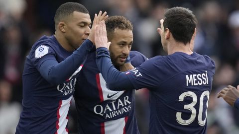 Messi, Neymar y Mbappé en el PSG.