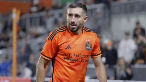 Houston Dynamo midfielder Hector Herrera during the second half of an MLS soccer match against Austin FC Saturday, March 18, 2023, in Houston. (AP Photo/Michael Wyke)