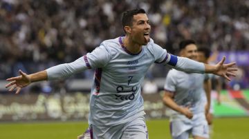 Cristiano Ronaldo celebra uno de sus goles con el Al Nassr.