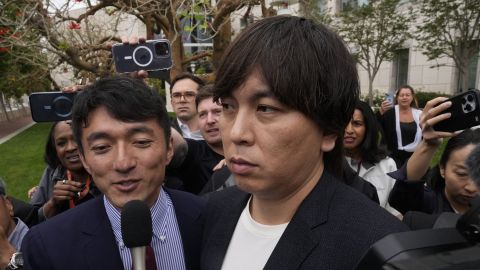 Ippei Mizuhara, the former interpreter for the Los Angeles Dodgers baseball star Shohei Ohtani, leaves federal court in Santa Ana, Calif., Tuesday, June 4, 2024, after pleading guilty to bank and tax fraud in a sports betting case. (AP Photo/Damian Dovarganes)