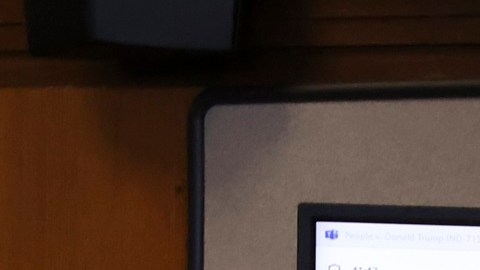 Trump atendió su sentencia a través de videollamada.