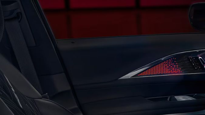 El interior del Cadillac LYRIQ-V