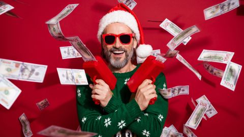 Ganador de lotería en Navidad