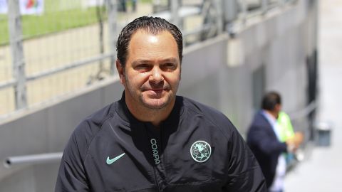 Ciudad de México, 21 de mayo de 2022. Santiago Baños, durante el partido de vuelta de la Final del Torneo Grita México Clausura 2022 de la Liga BBVA MX categoría Sub20, entre las Águilas del América y los Tigres de la UANL, celebrado en el estadio Azteca. Foto: Imago7/Alejandra Suárez