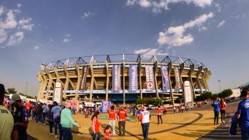 Ciudad de México a 2 de Marzo de 2024. Panorámica del estadio, durante el partido correspondiente a la jornada 10 del torneo Clausura 2024 de la Liga BBVA MX, entre la Máquina Celeste del Cruz Azul y las Chivas Rayadas de Guadalajara, realizado en el Estadio Azteca. Foto: Imago7/ Alexis Chávez