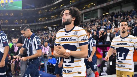 Monterrey, Nuevo León, 28 de noviembre de 2024. , durante el partido de ida de los Cuartos de Final del torneo Apertura 2024 de la Liga BBVA MX, entre los Rayados del Monterrey y los Pumas de la UNAM, celebrado en el estadio BBVA. Foto: Imago7/ Juan Angel Ovalle