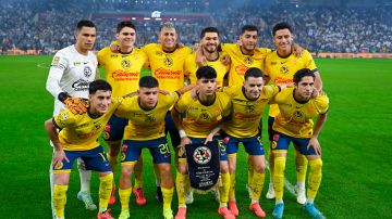 Monterrey, Nuevo León, 15 de diciembre de 2024. Foto de equipo de América, durante el partido de vuelta de la Final del torneo Apertura 2024 de la Liga BBVA MX, entre los Rayados del Monterrey y las Águilas del América, celebrado en el estadio BBVA. Foto: Imago7/