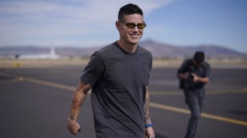 james Rodríguez a su llegada a México para firmar con el Club León.