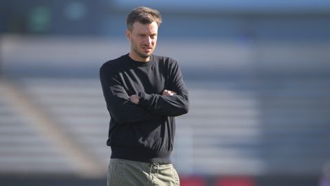 Ciudad Juárez, Chihuahua, 18 de enero de 2025. Martín Anselmi Director Técnico, durante el partido correspondiente a la jornada 2 del torneo Clausura 2025 de la Liga BBVA MX, entre los Bravos de FC Juárez y la Máquina Celeste del Cruz Azul, realizado en el estadio Olímpico Benito Juárez. Foto: Imago7/ José Zamora