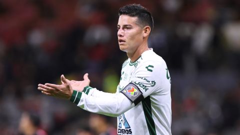 James Rodríguez ya jugó su primer partido en el Club León.