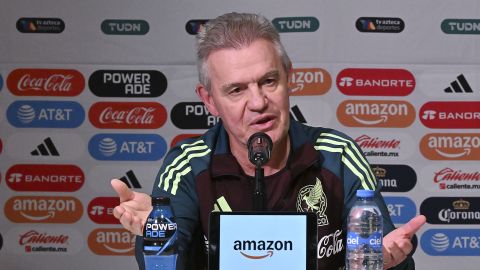 Buenos Aires, Argentina a 20 de enero de 2025. Javier Aguirre, director técnico durante conferencia de prensa previa al partido de preparación de la selección nacional de México, realizada en el hotel de concentración.Foto: Imago7/ Etzel Espinosa