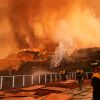 Fire crews monitor the Palisades Fire in Mandeville Canyon Saturday, Jan. 11, 2025, in Los Angeles. (AP Photo/Jae C. Hong)