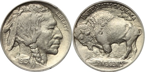 Moneda búfalo níquel (Buffalo Nickel)
