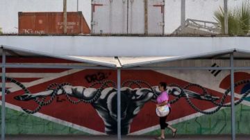 Cruce fronterizo de Otay entre Estados Unidos y México, en Tijuana.