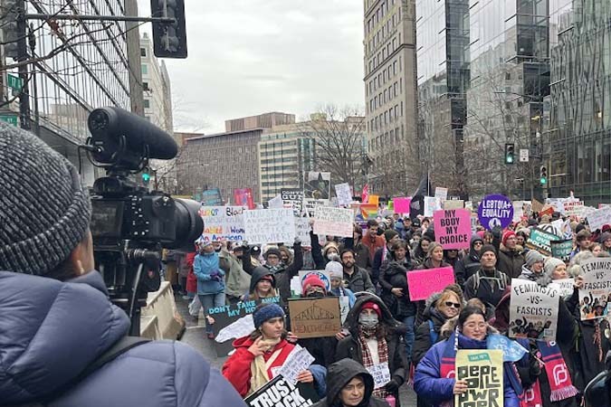 Protestas en Washington por el regreso de Donald Trump a la presidencia