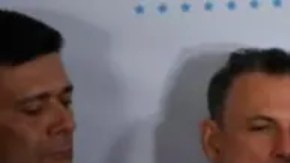 Edmundo González y María Corina Machado en una declaración conjunta durante la campaña para las elecciones de julio pasado.