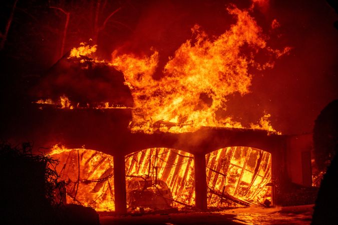 Incendios forestales en Los Ángeles.