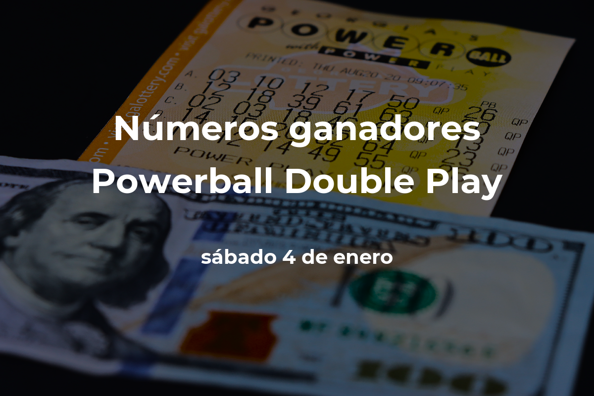 Powerball Double Play en vivo resultados y números ganadores del sábado 4 de enero de 2025
