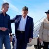 President Donald Trump and the first lady Melania Trump were received by the governor of California Gavin Newsom at Los Angeles International Airport.