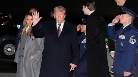 Donald Trump y su familia llegaron a Washington D.C. para iniciar los eventos de su investidura.