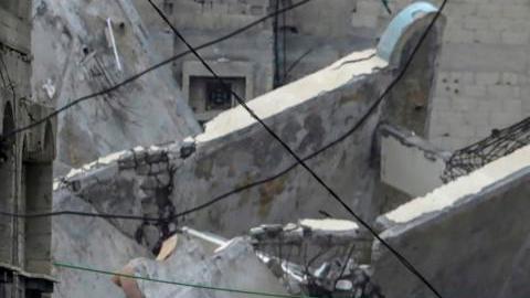 Destrucción en Gaza.