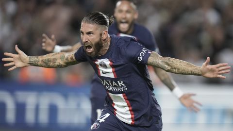 Sergio Ramos durante su etapa con el PSG.